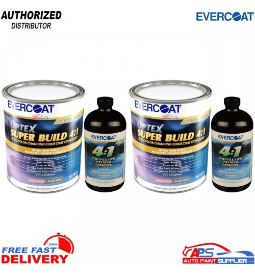 2 x Evercoat Optex Super Build 4:1 Primer Kits 9.38L Total - Premium Quality